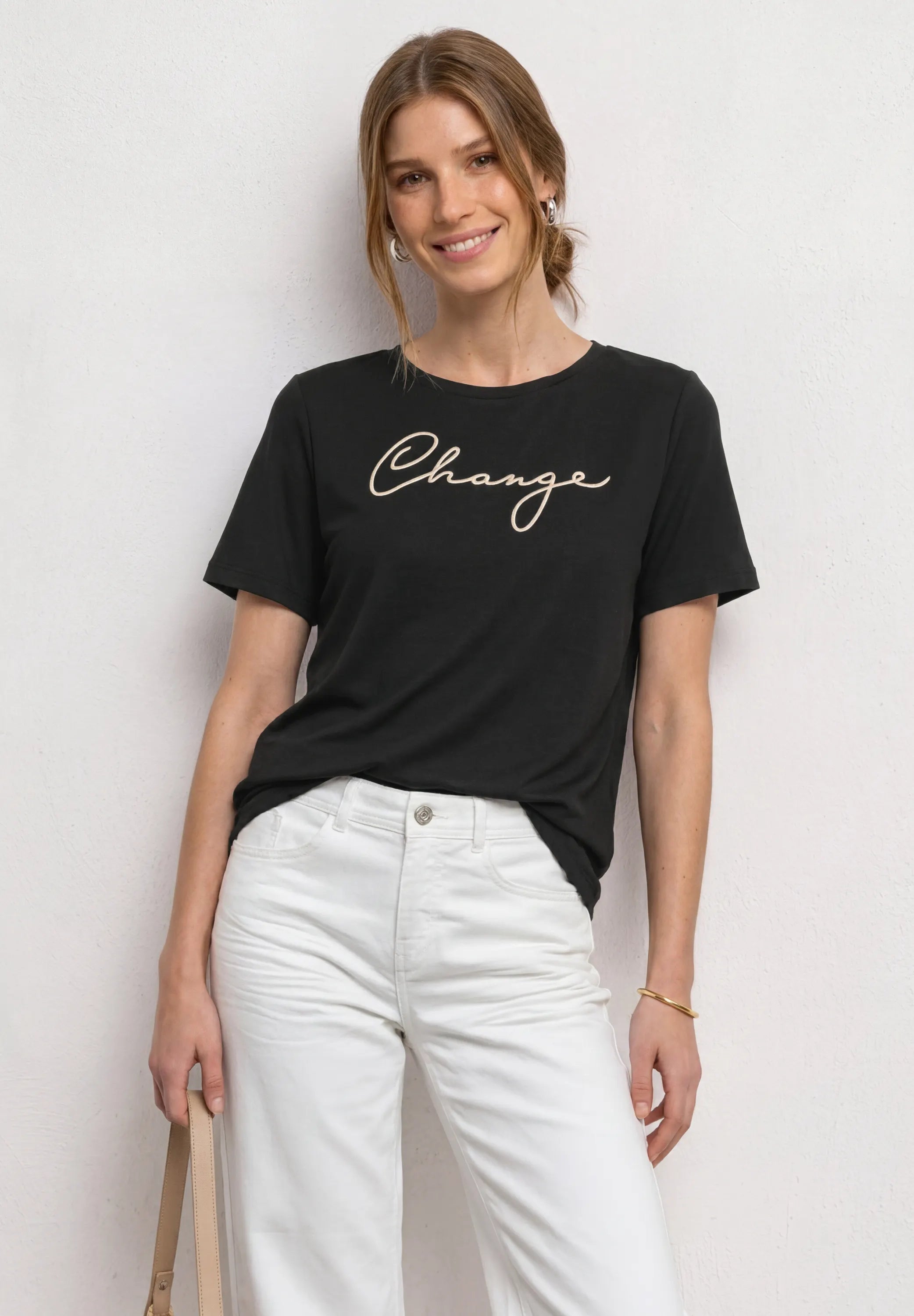 T-Shirt aus Modalmix