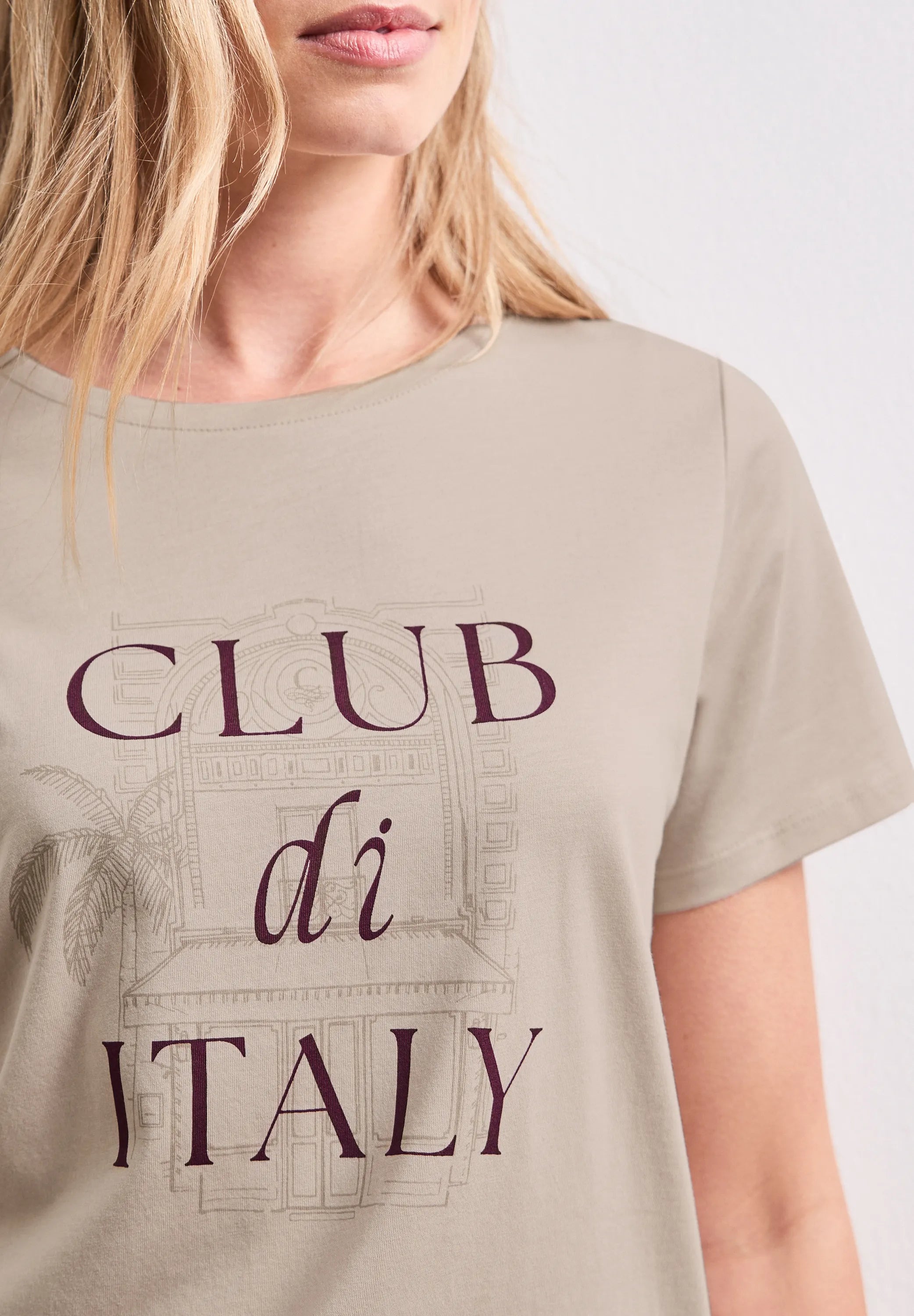 T-Shirt aus Modal-, Baumwollmix
