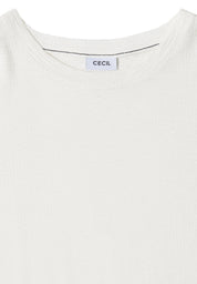 T-Shirt aus strukturiertem Viskosemix