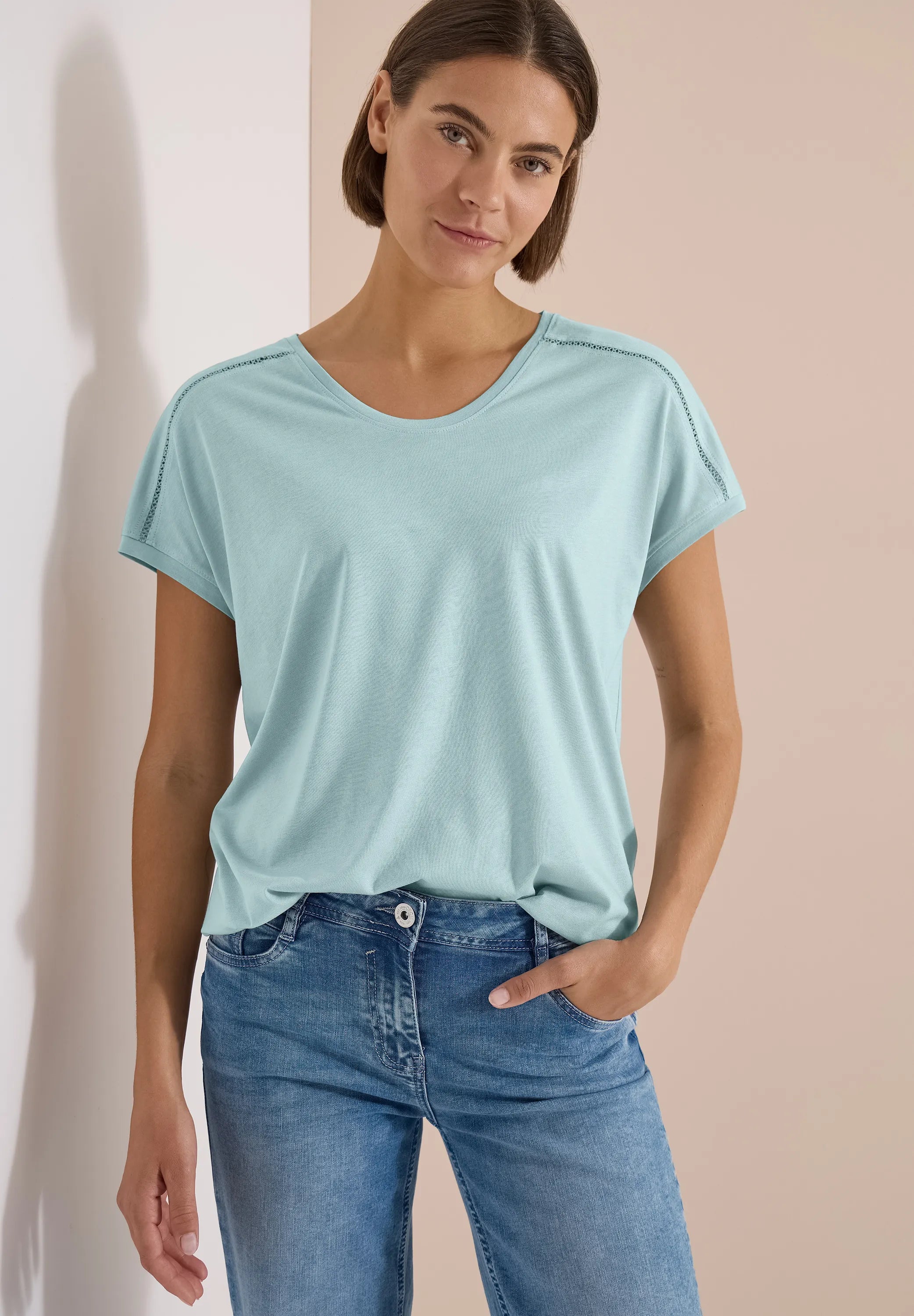 T-Shirt aus Baumwollmix