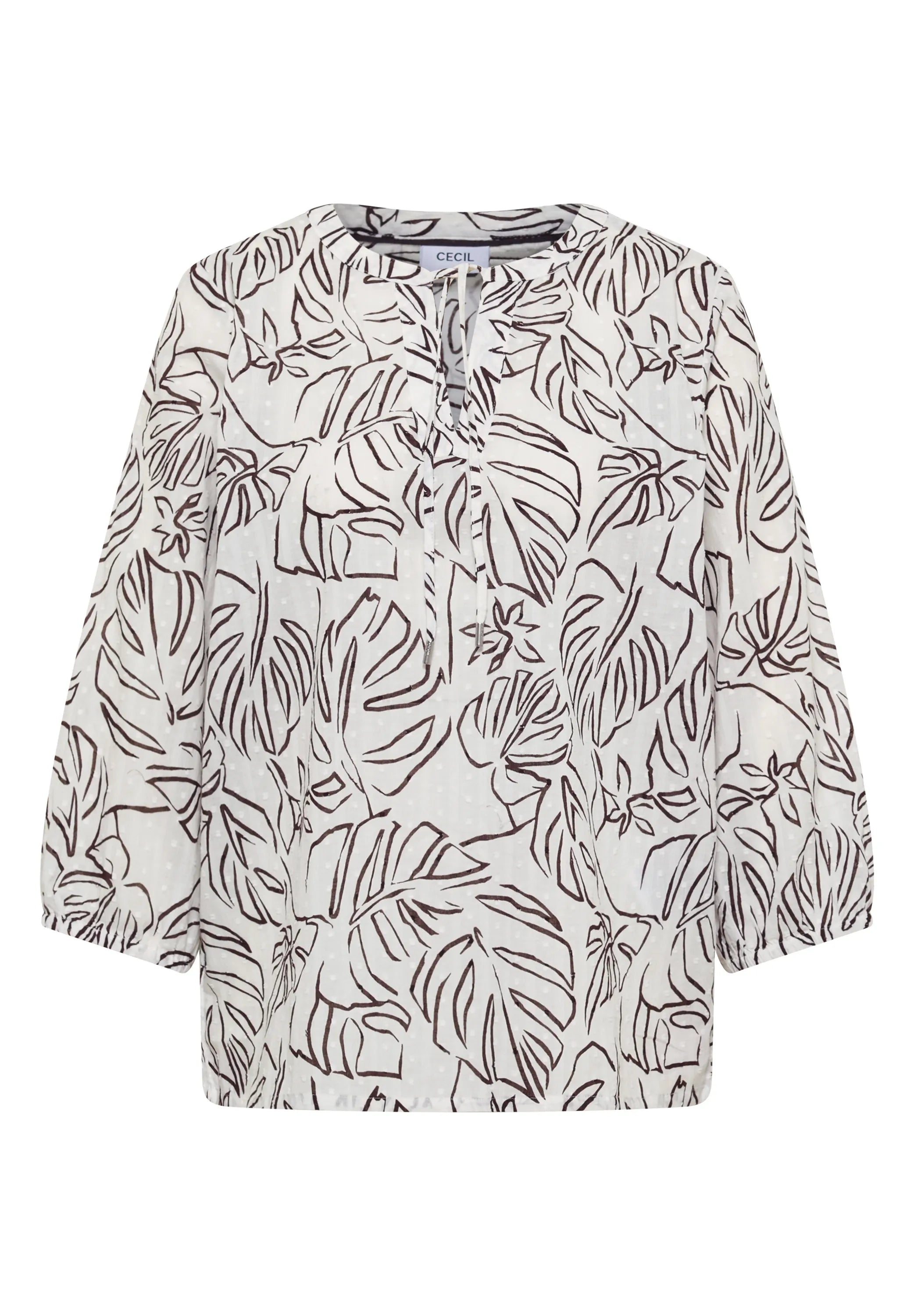 Tunika-Bluse aus Baumwolle