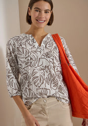 Tunika-Bluse aus Baumwolle