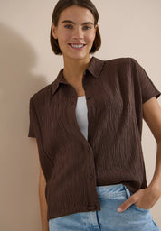 Hemdbluse aus Viskosemix