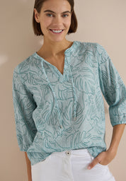 Tunika-Bluse aus Baumwolle