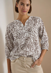 Tunika-Bluse aus Baumwolle