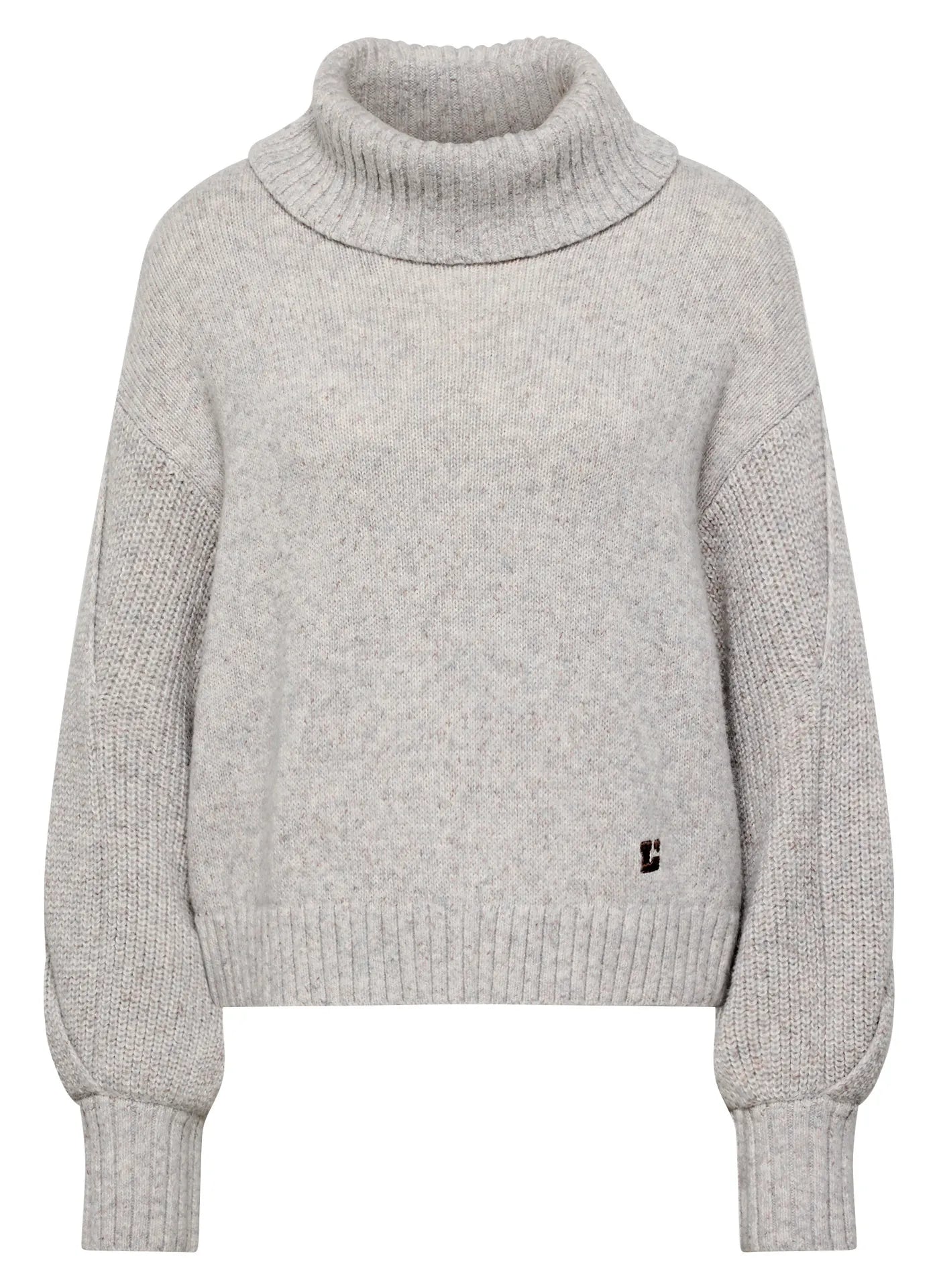 Strickpullover mit Rollkragen