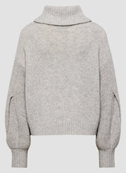 Strickpullover mit Rollkragen