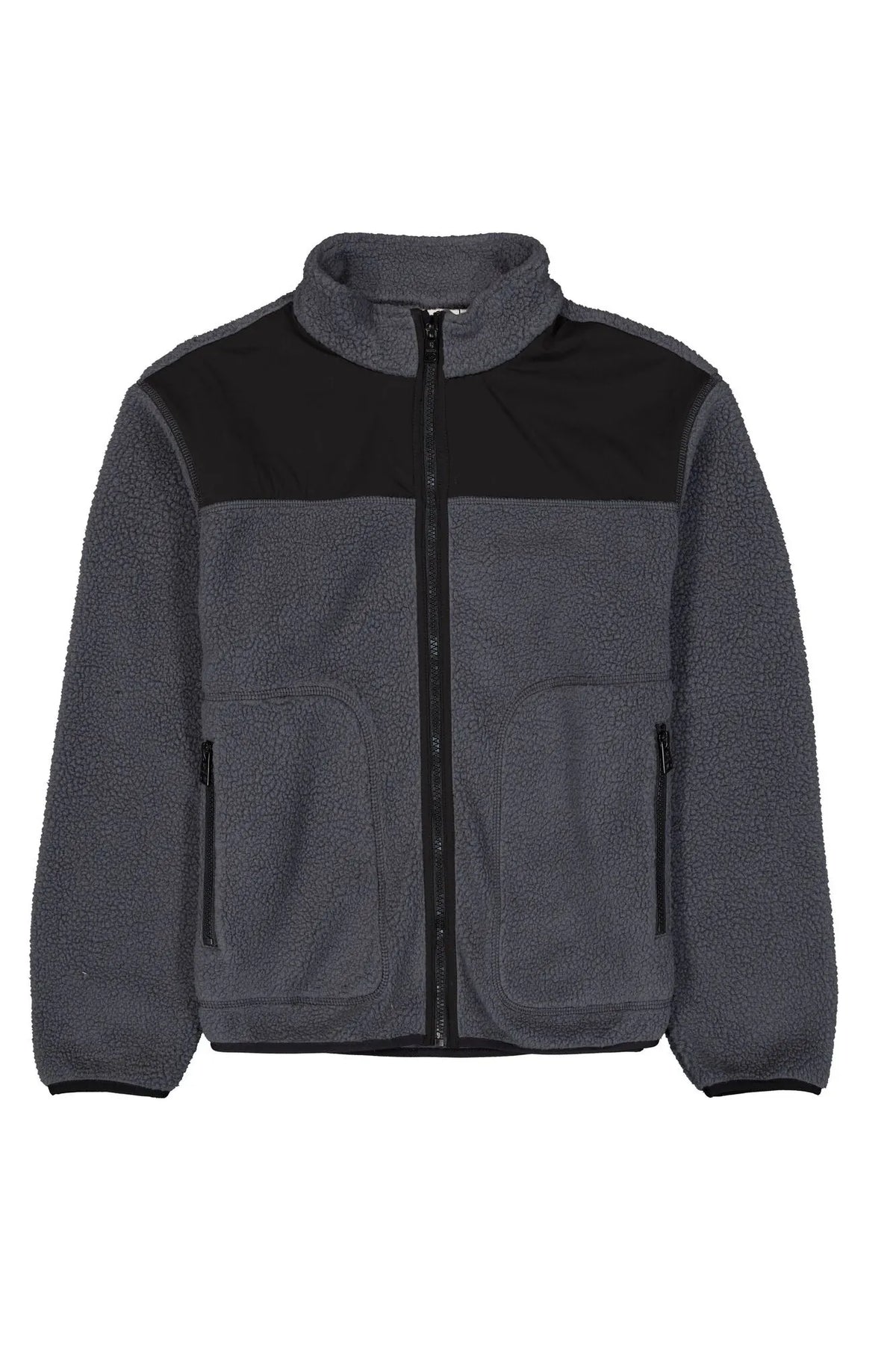 Fleecejacke mit Stehkragen