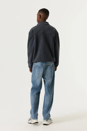 Fleecejacke mit Stehkragen