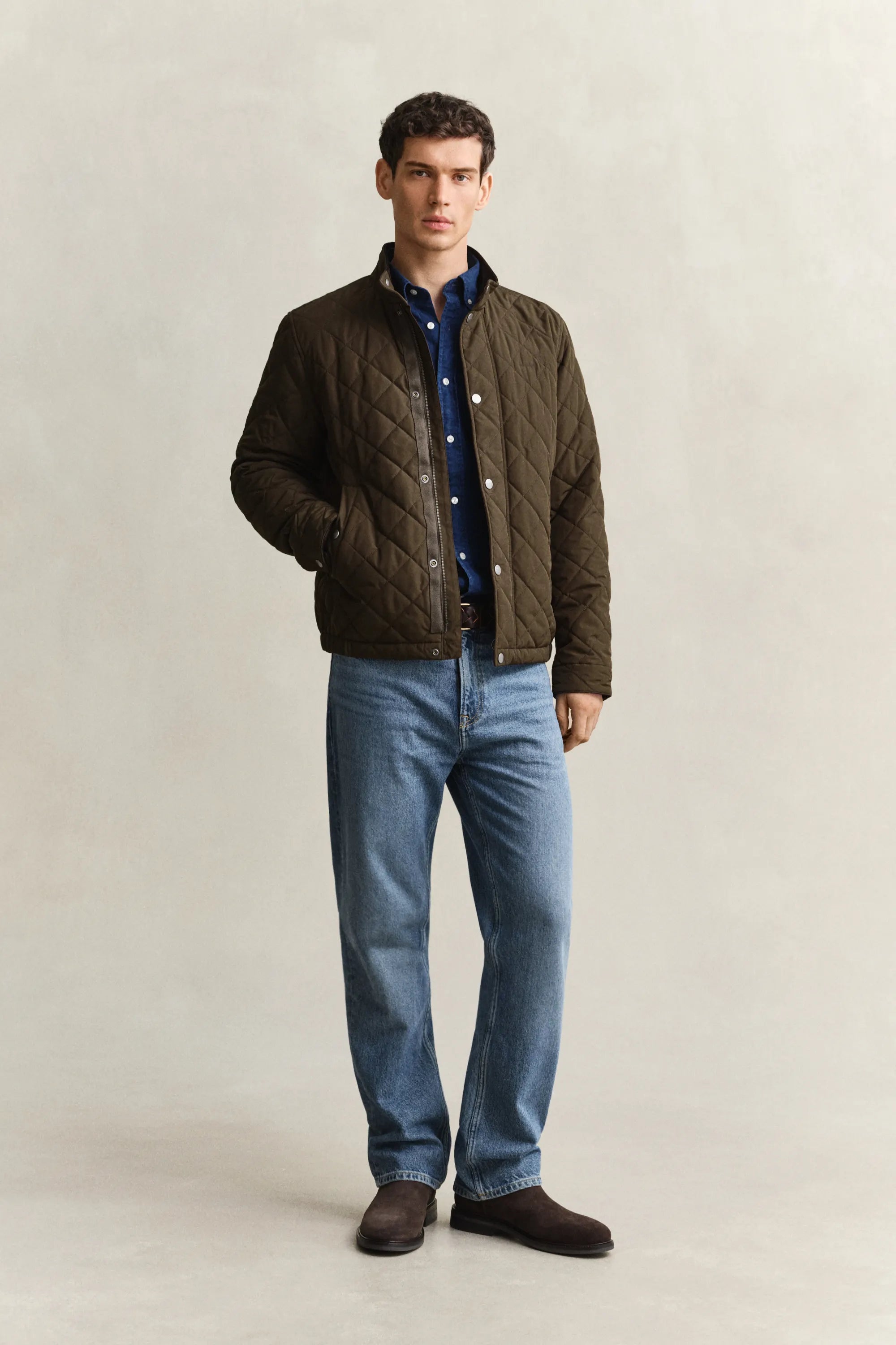 Steppjacke mit Stehkragen