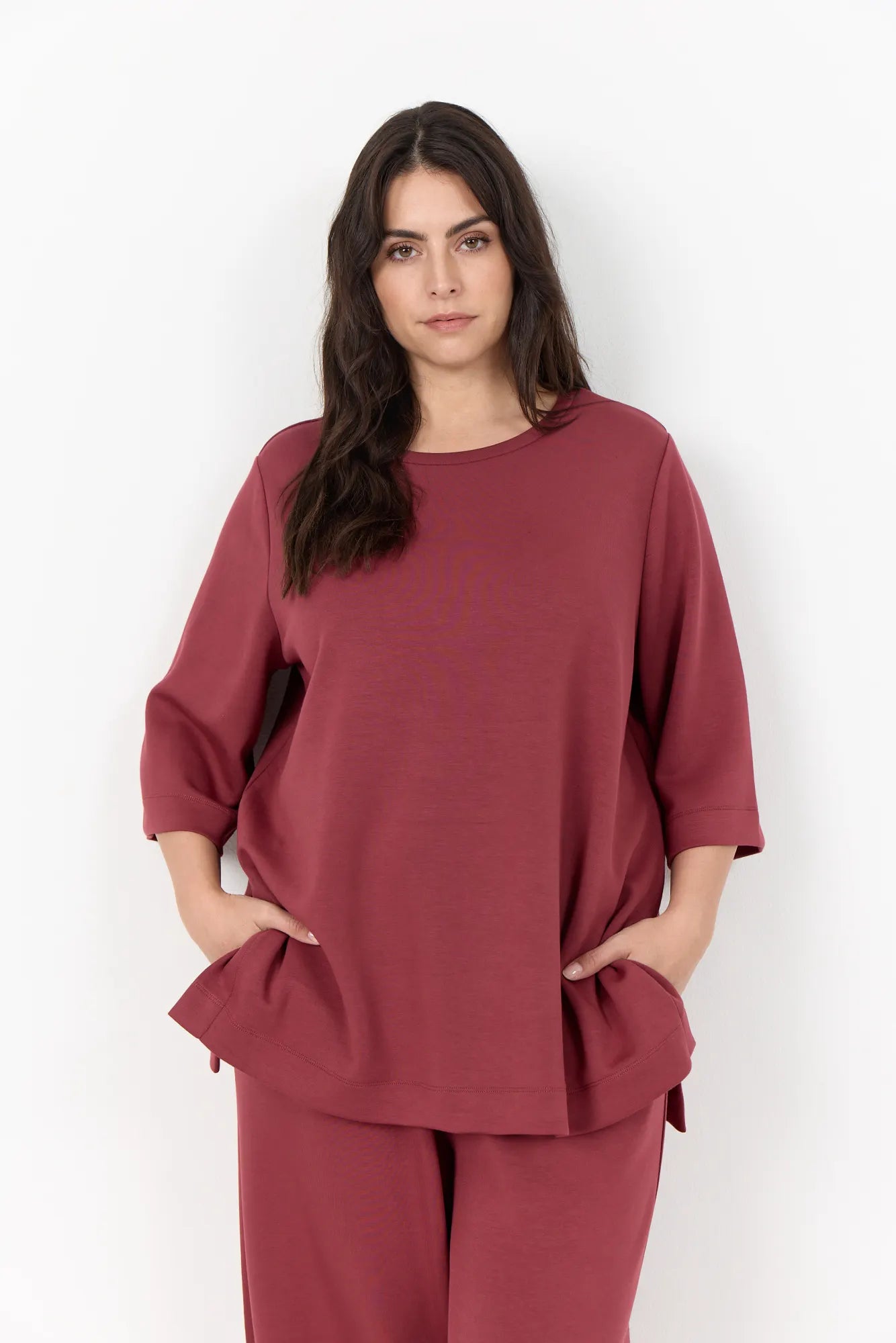 T-Shirt aus Modalmix