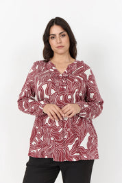 Bluse aus Baumwollmix