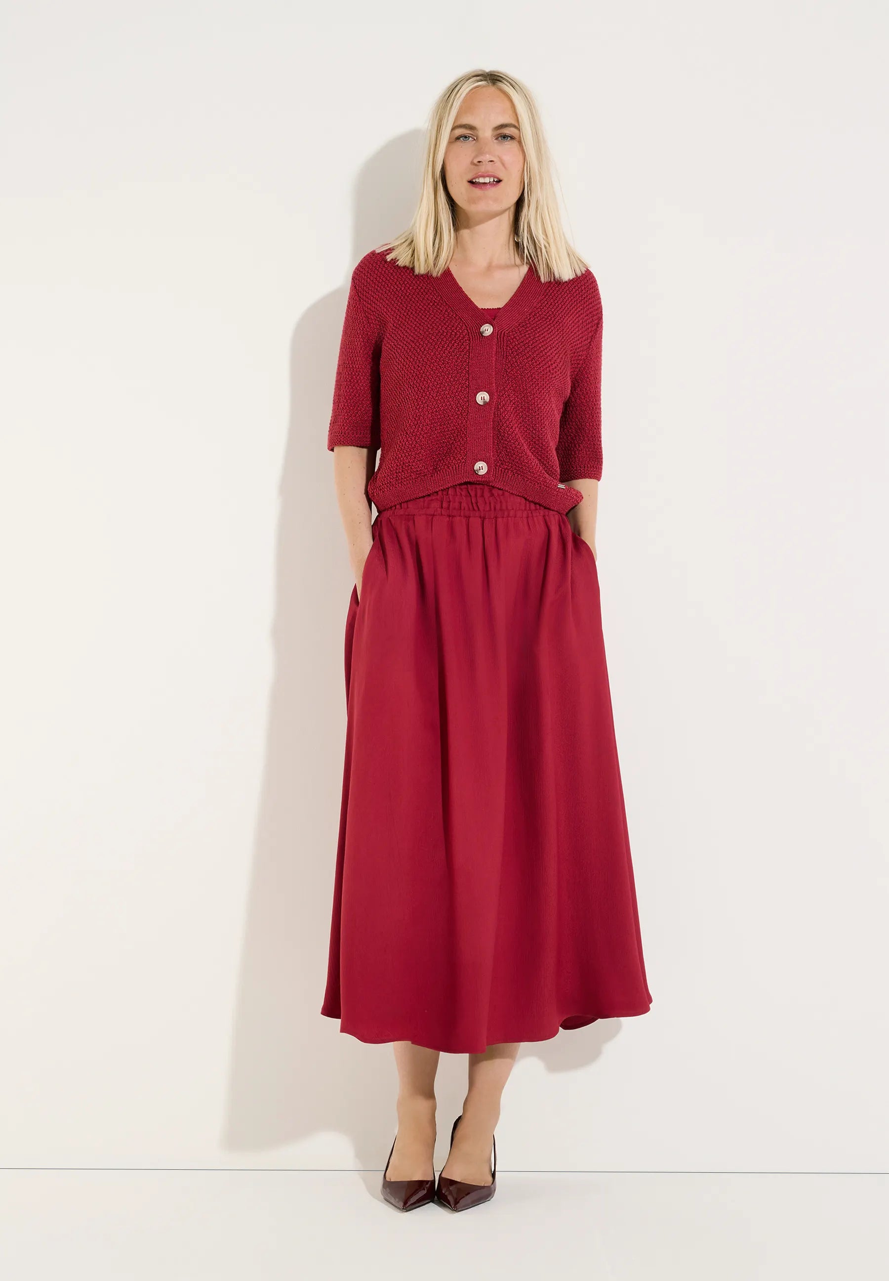 Strick-Cardigan Boxy Fit