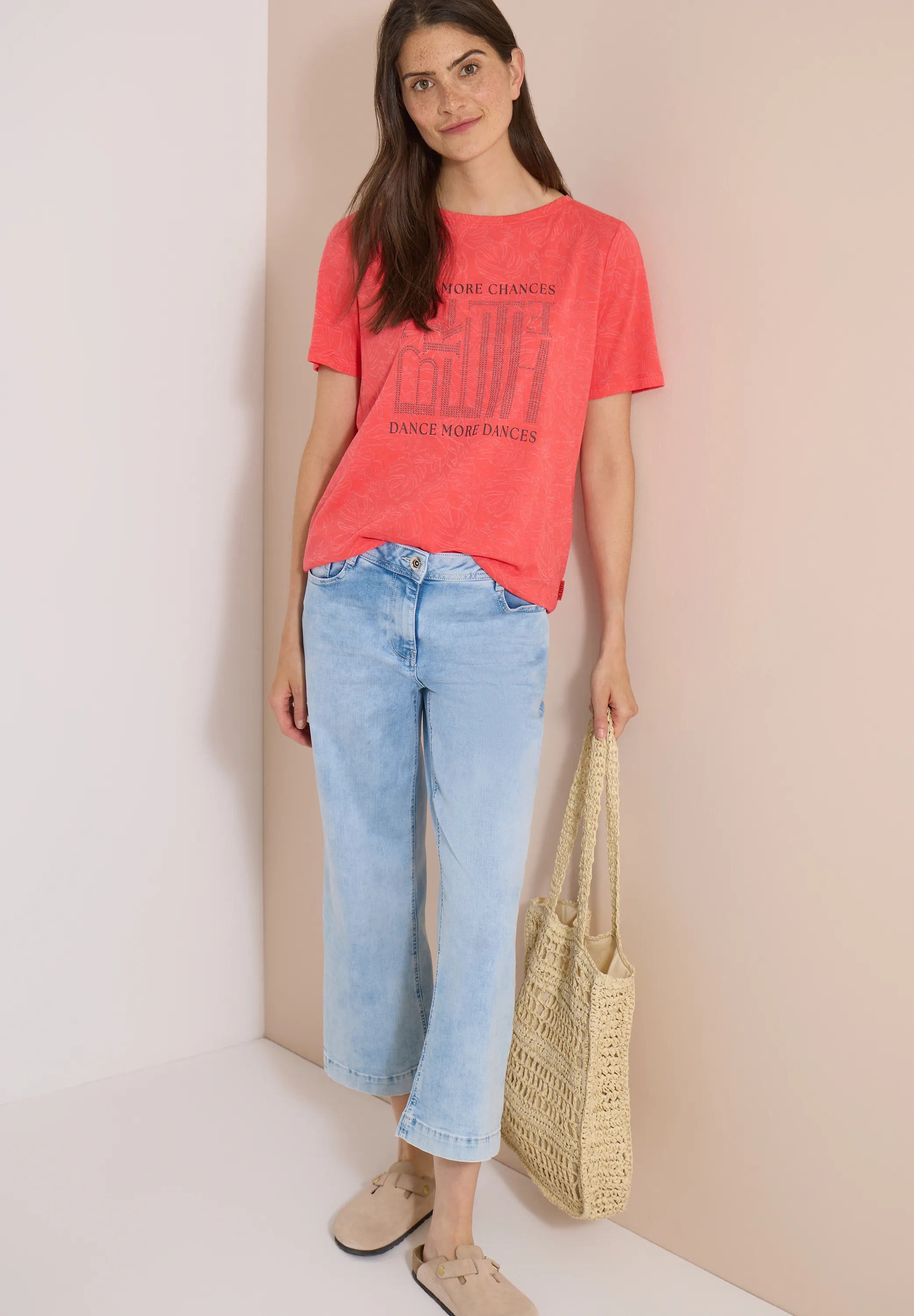 T-Shirt aus Baumwollmix