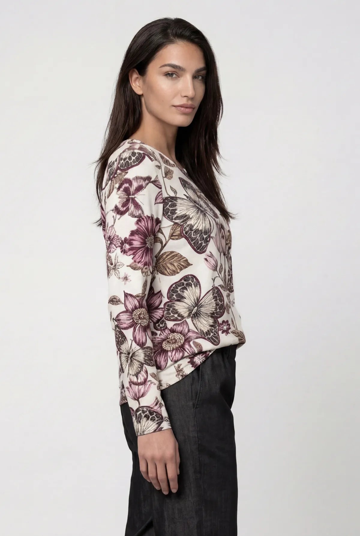 Langarmshirt aus Baumwollmix