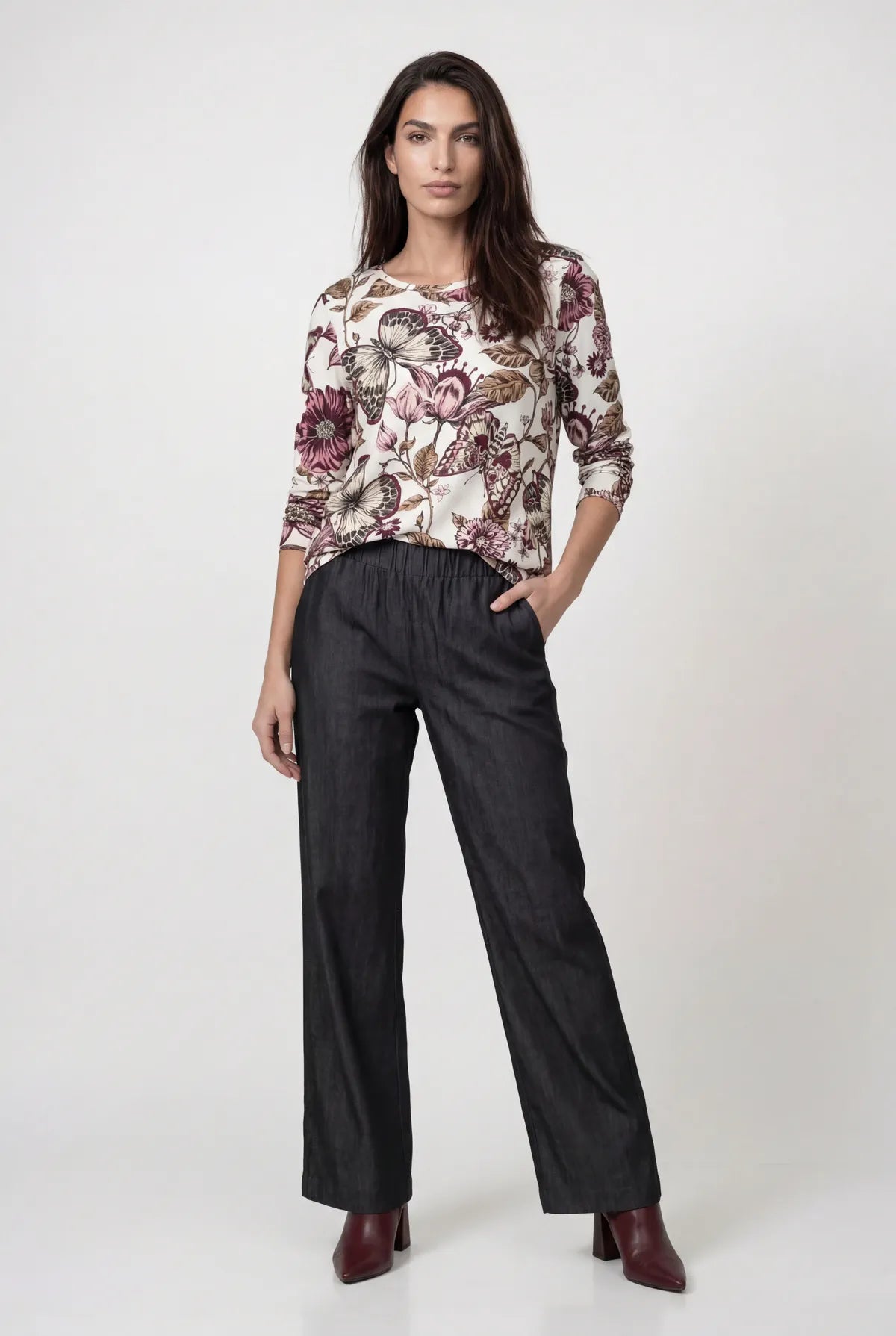 Langarmshirt aus Baumwollmix