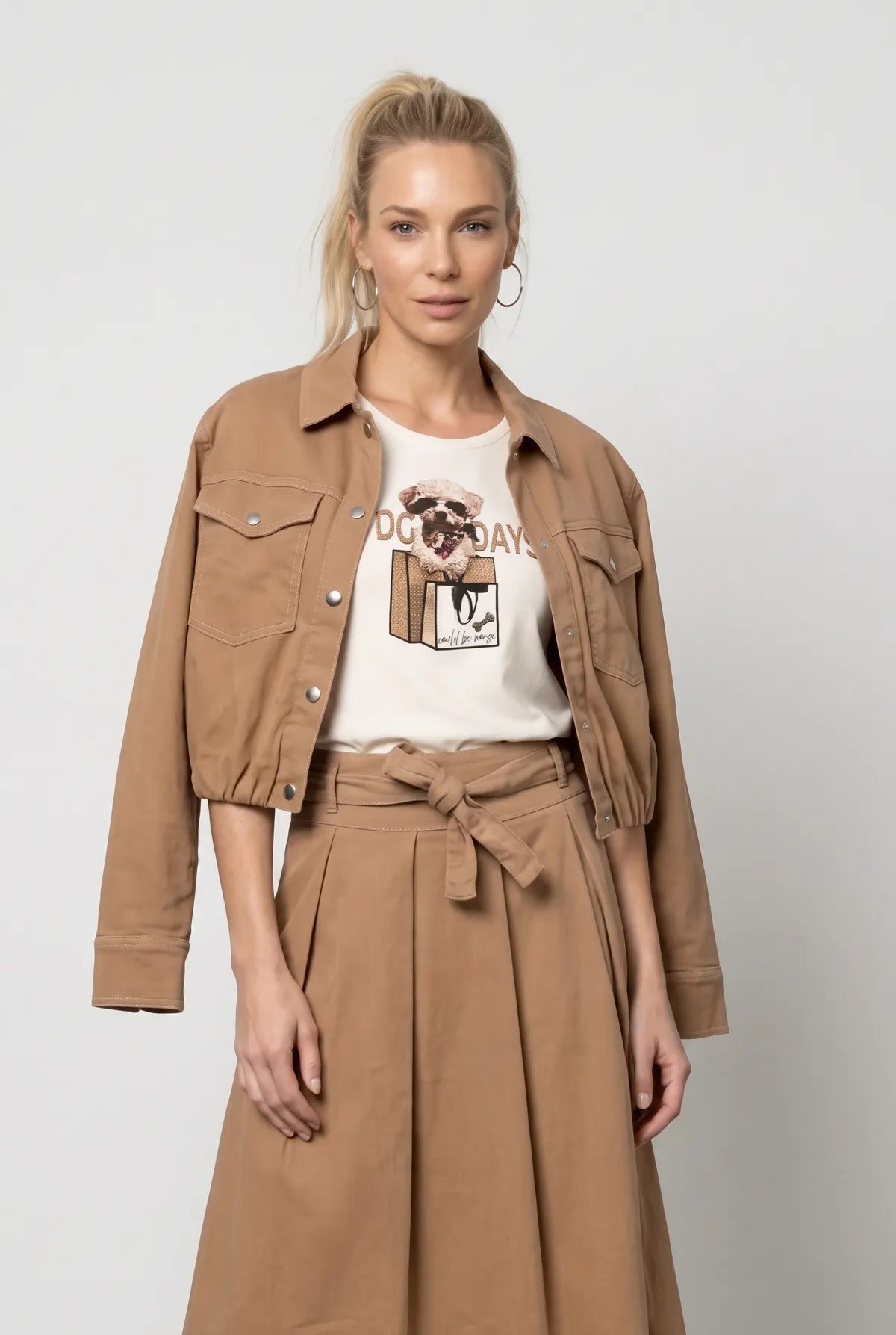 Jeansjacke aus Lyocellmix