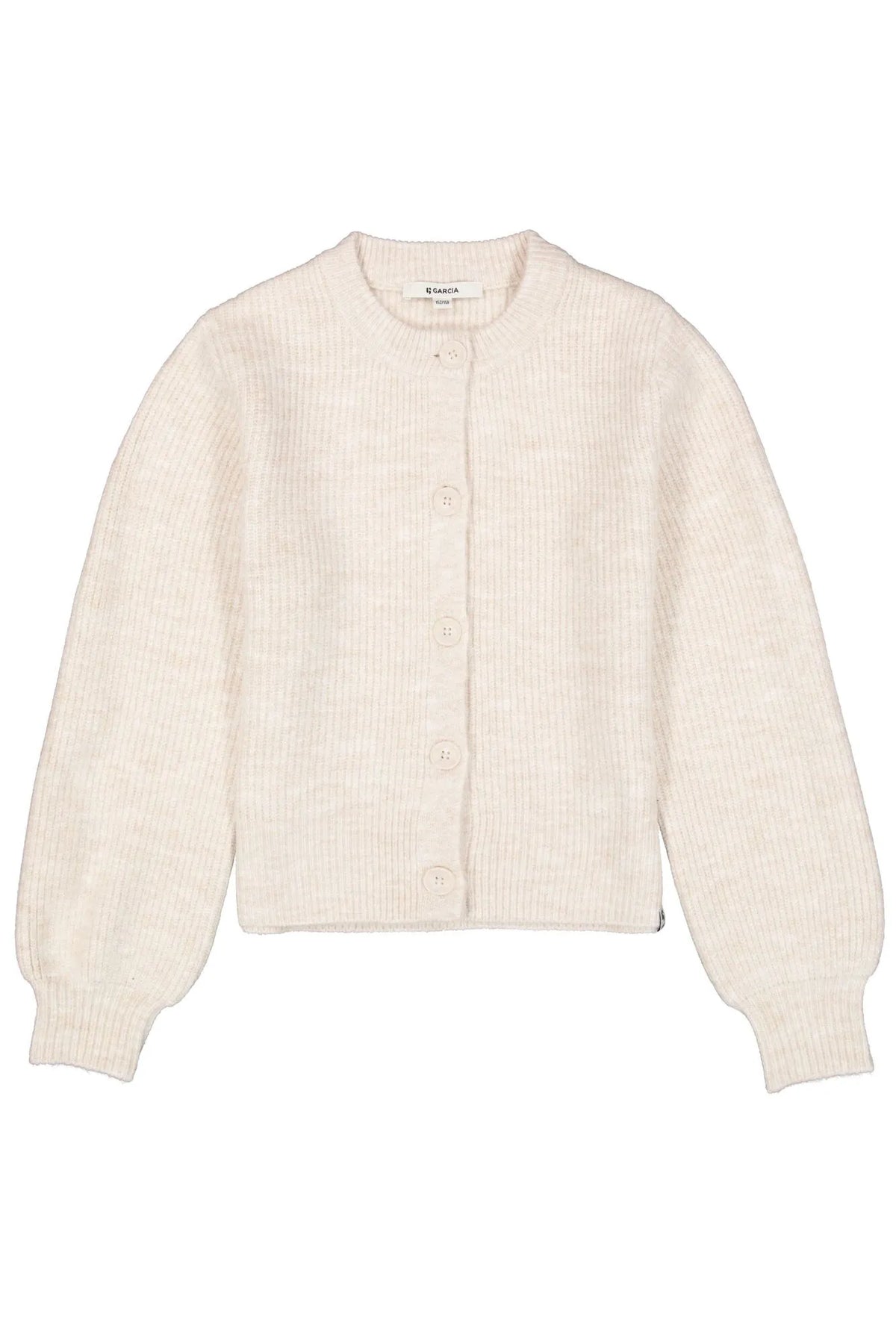 Strickjacke mit Rundhalsausschnitt