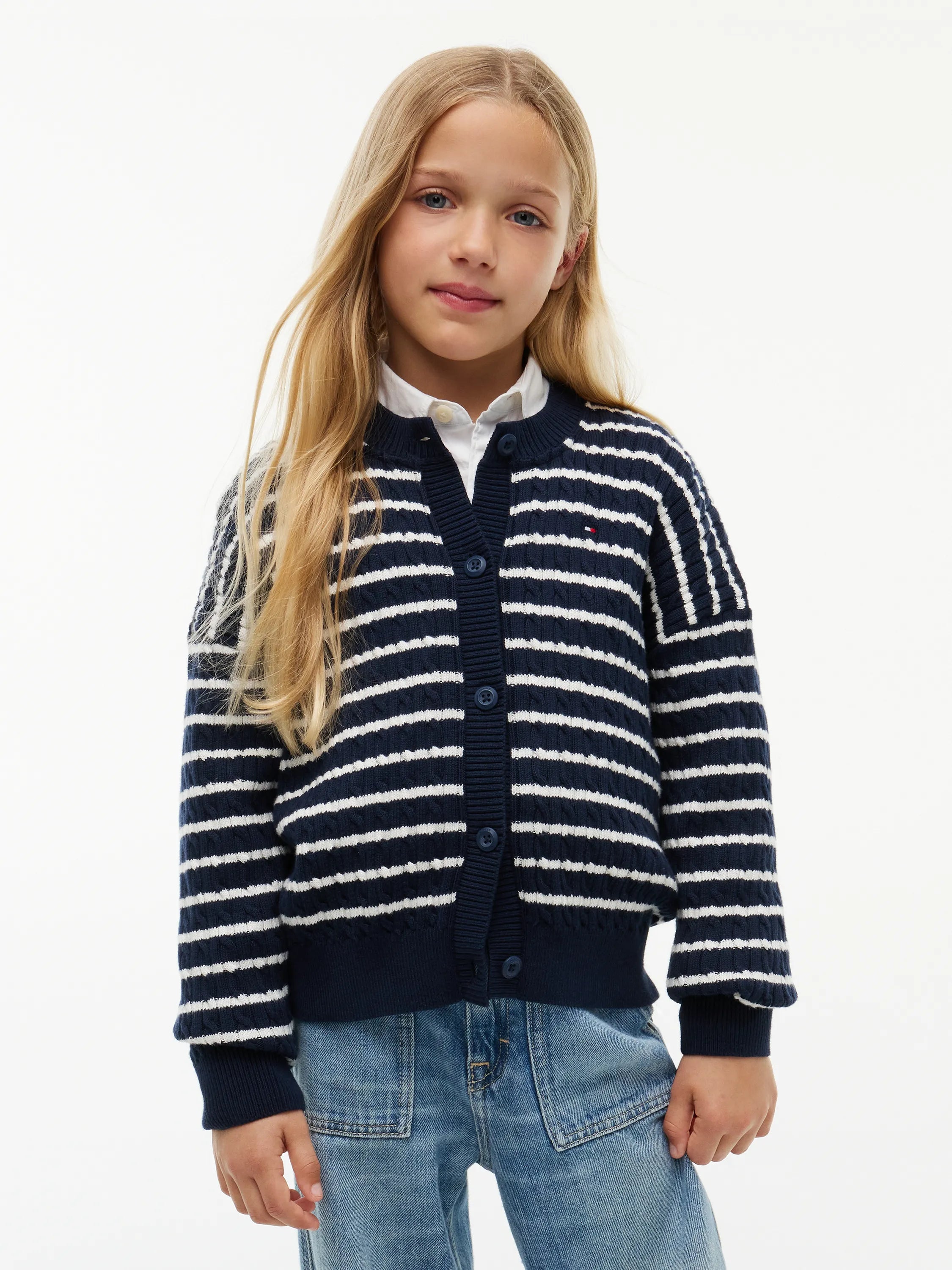 Strickcardigan aus Baumwolle