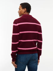 Strickpoloshirt aus Baumwolle