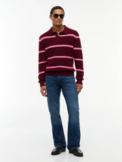 Strickpoloshirt aus Baumwolle