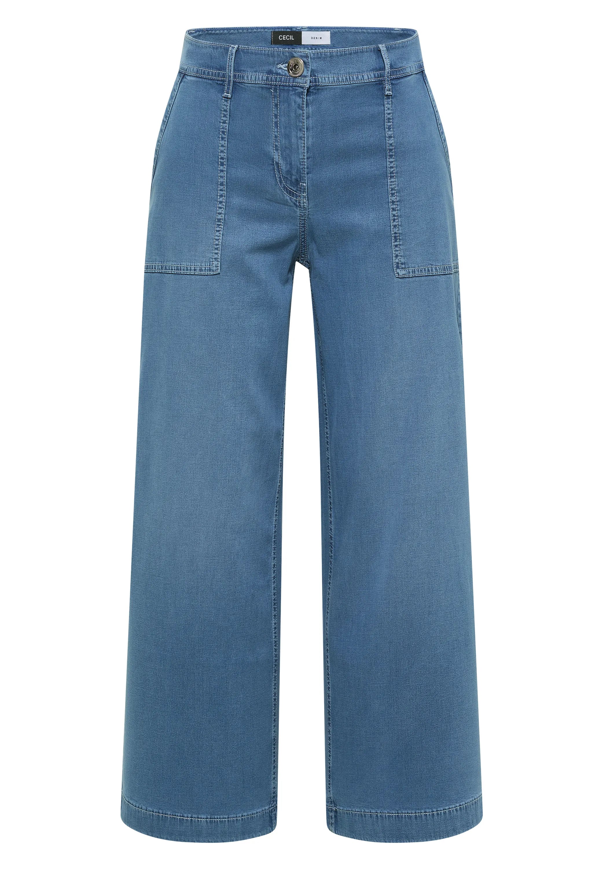 High Waist Wide Leg Jeans im Loose Fit