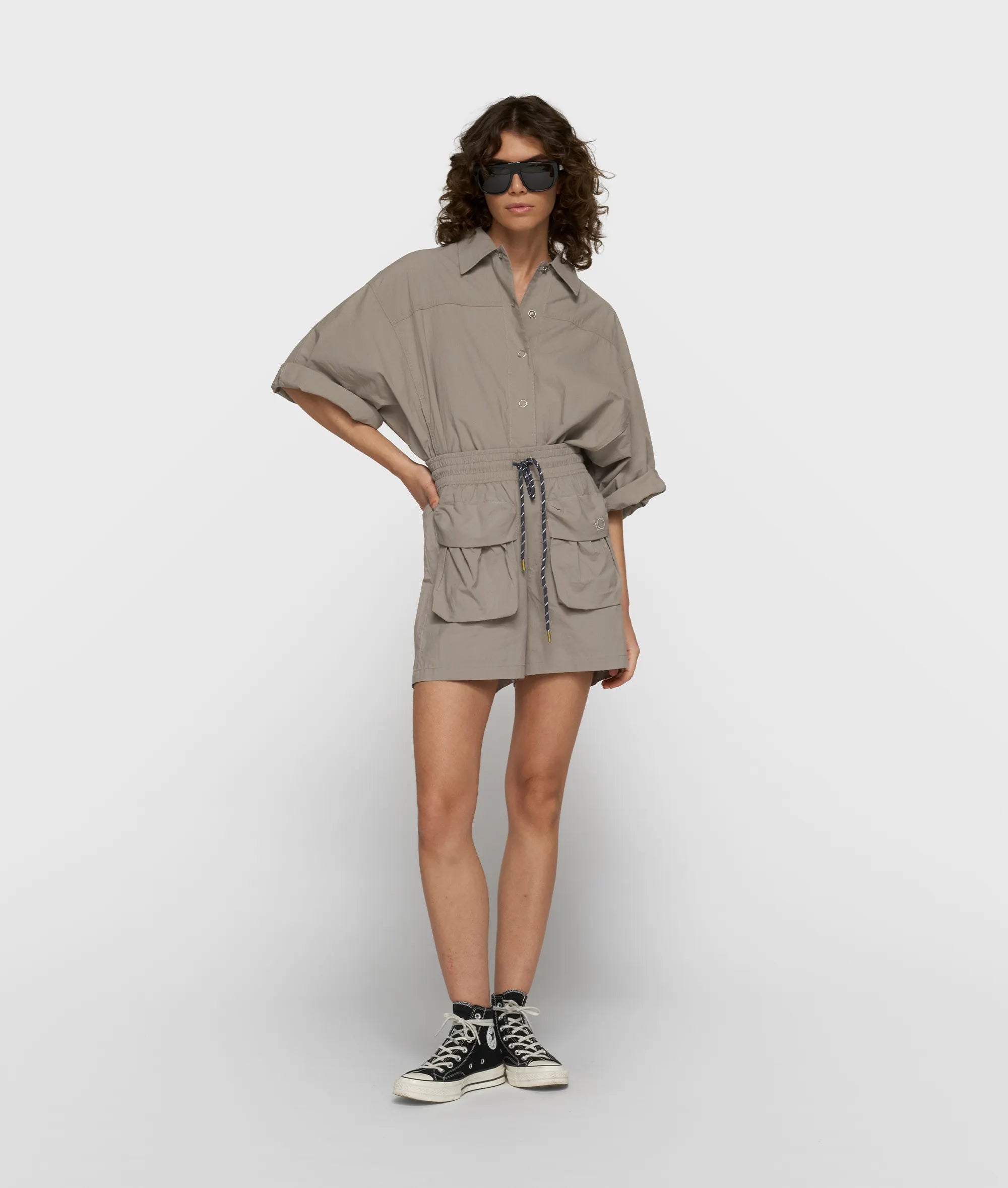 Bluse oversized aus Baumwolle