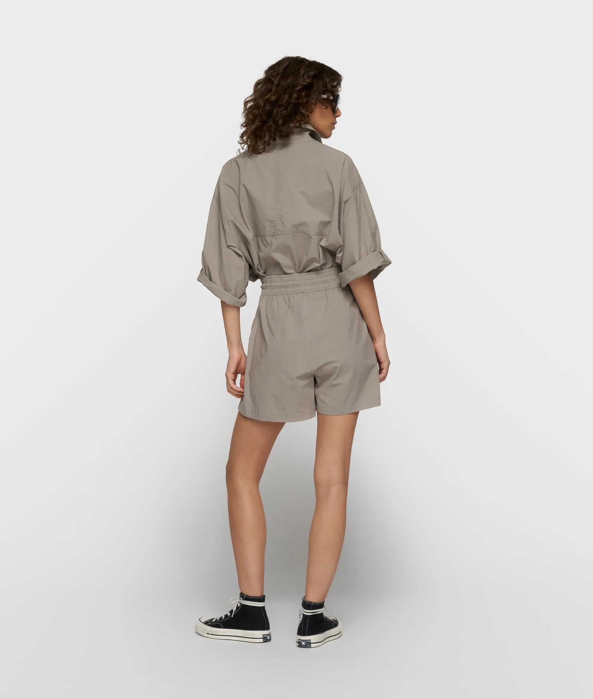 crinkle utility shorts
