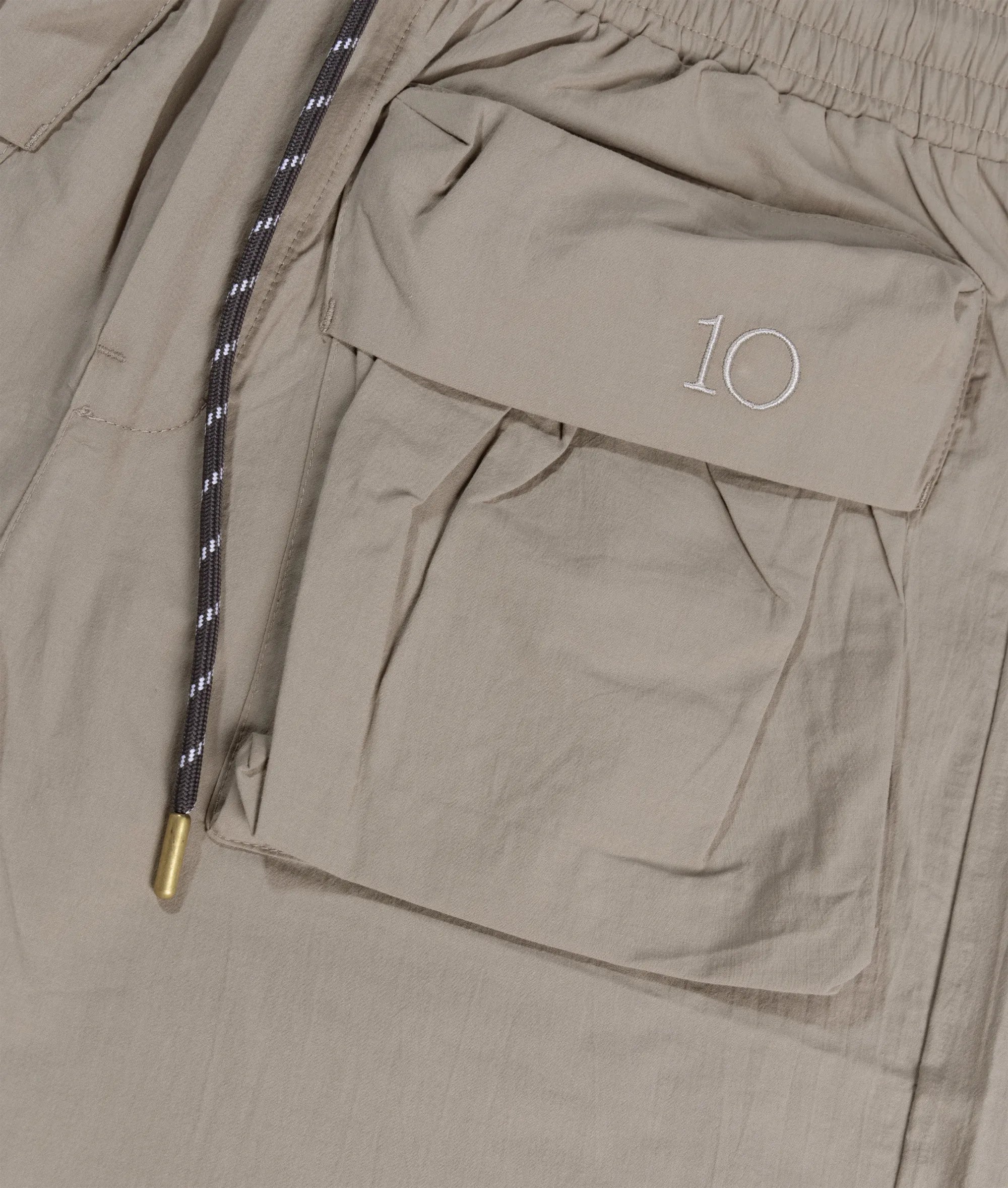 crinkle utility shorts