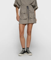 crinkle utility shorts