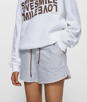 Sweatshirt oversized aus Baumwollmix