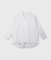 Bluse Oversized Fit aus Leinenmix