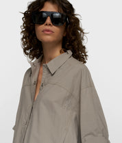 Bluse oversized aus Baumwolle