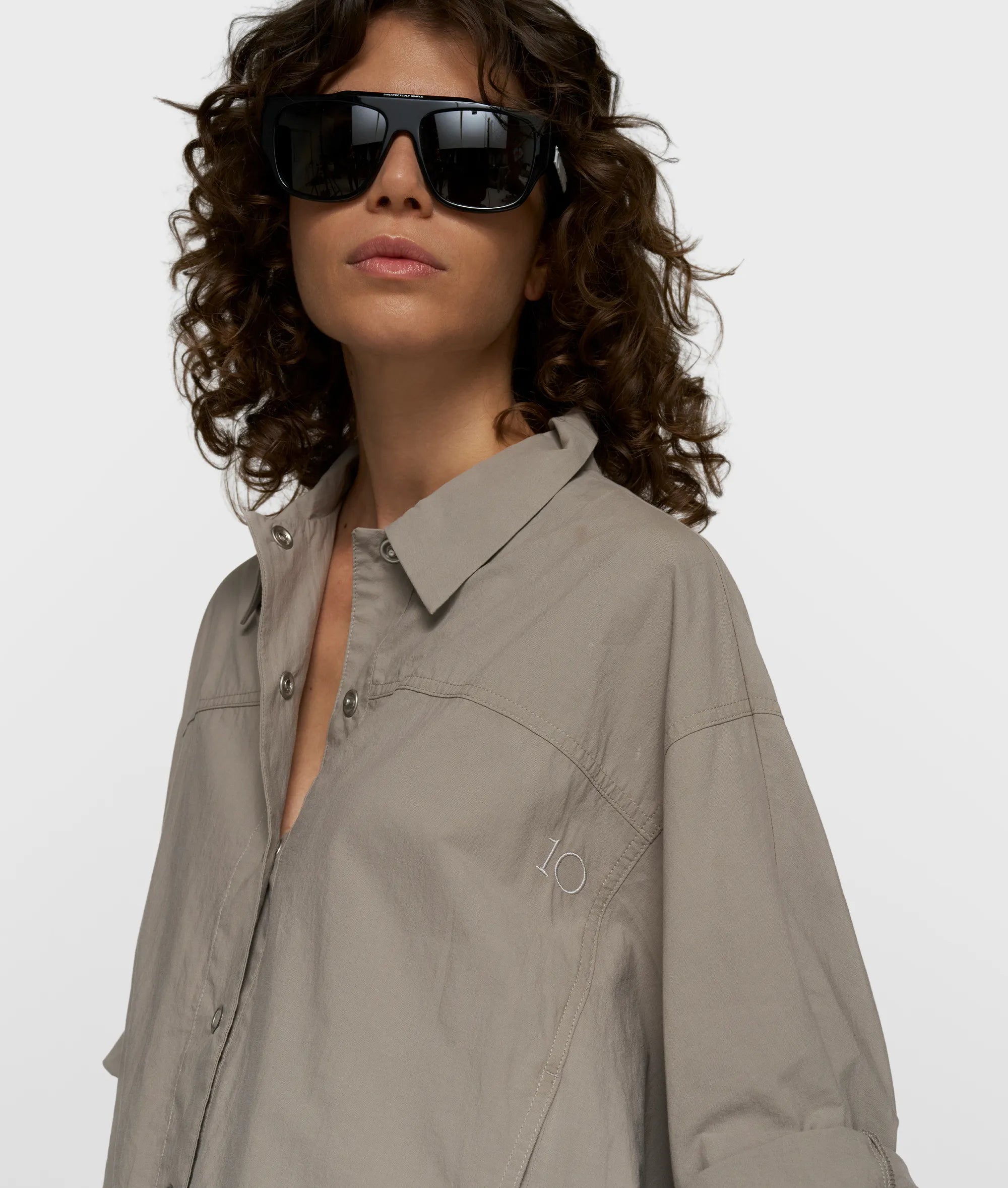 Bluse oversized aus Baumwolle