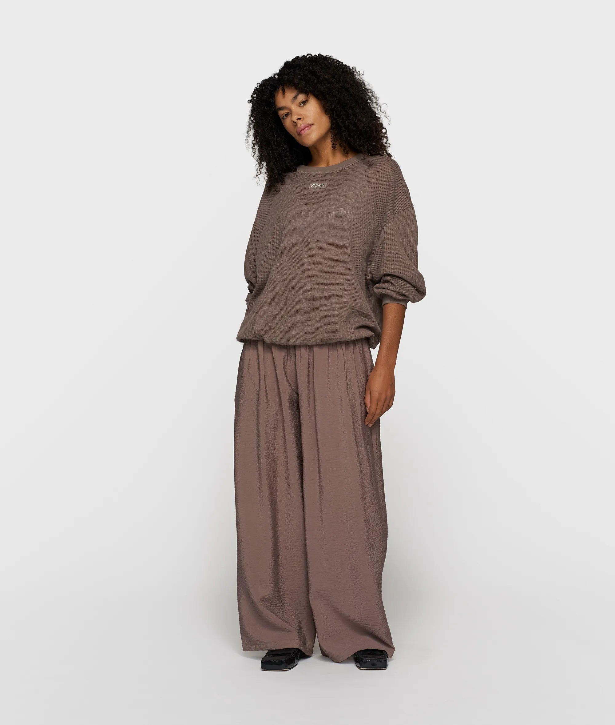Sweatshirt aus Baumwoll-Mesh