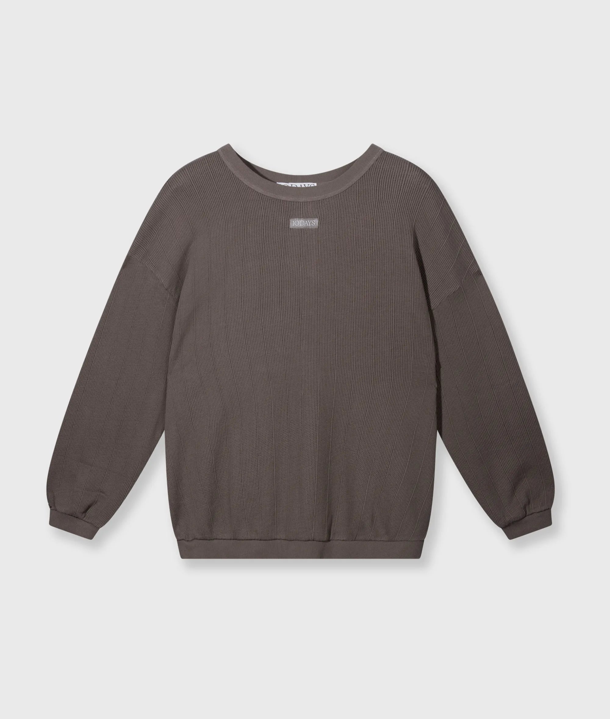 Sweatshirt aus Baumwoll-Mesh