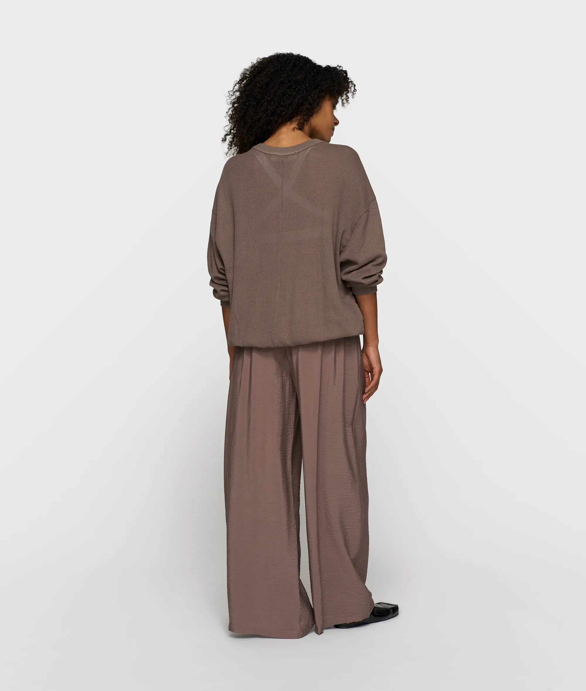 Sweatshirt aus Baumwoll-Mesh