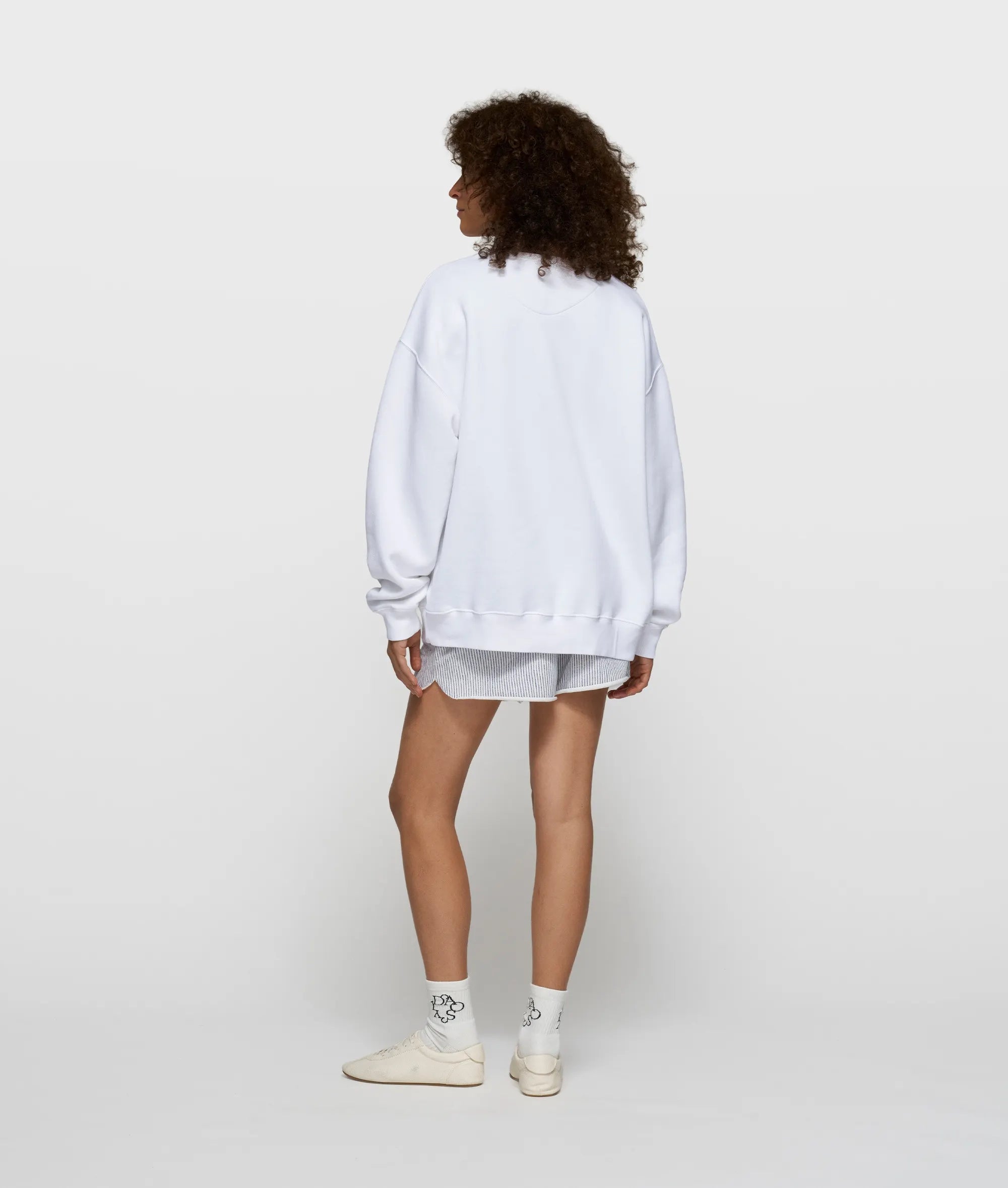 Sweatshirt oversized aus Baumwollmix