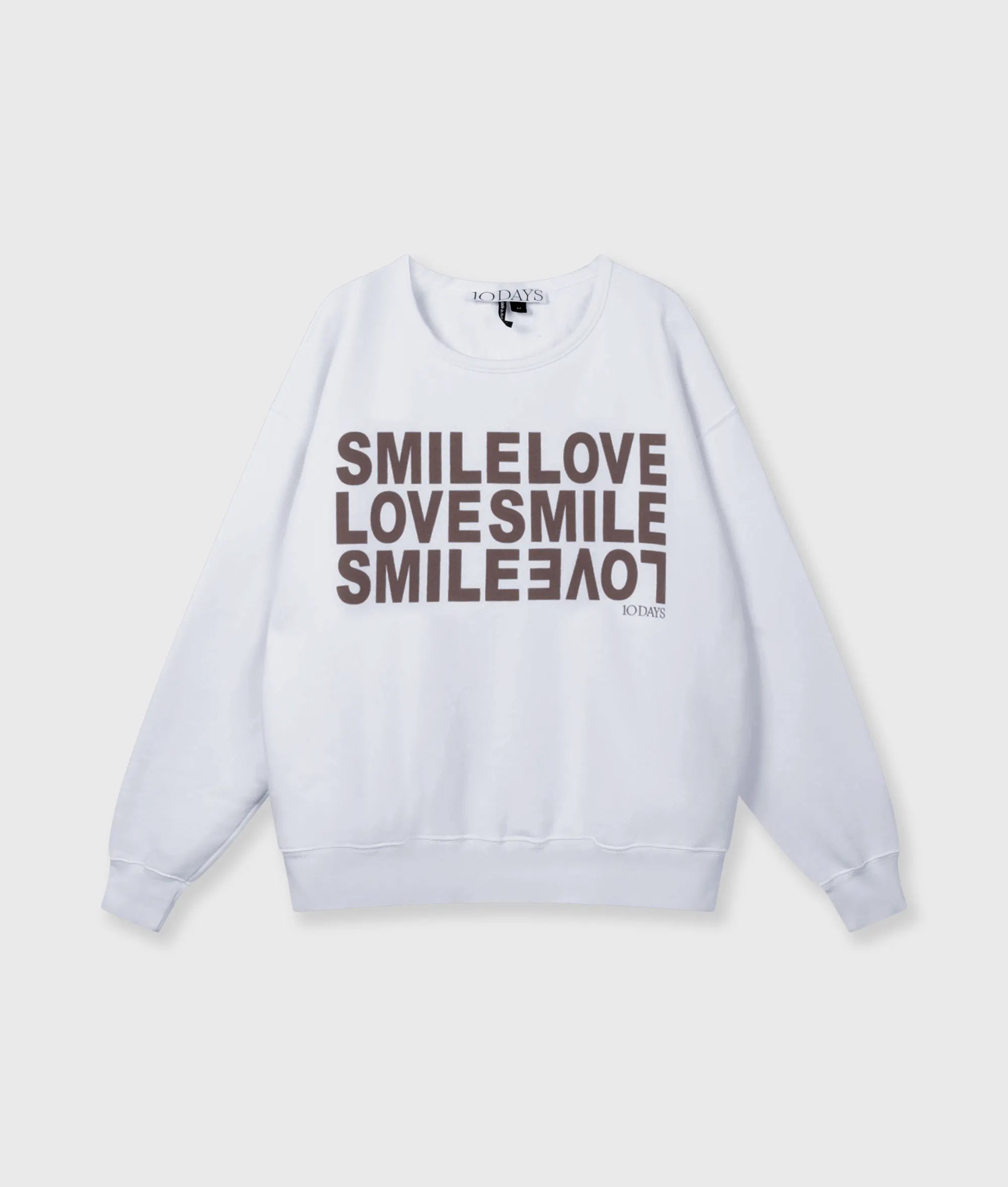 Sweatshirt oversized aus Baumwollmix