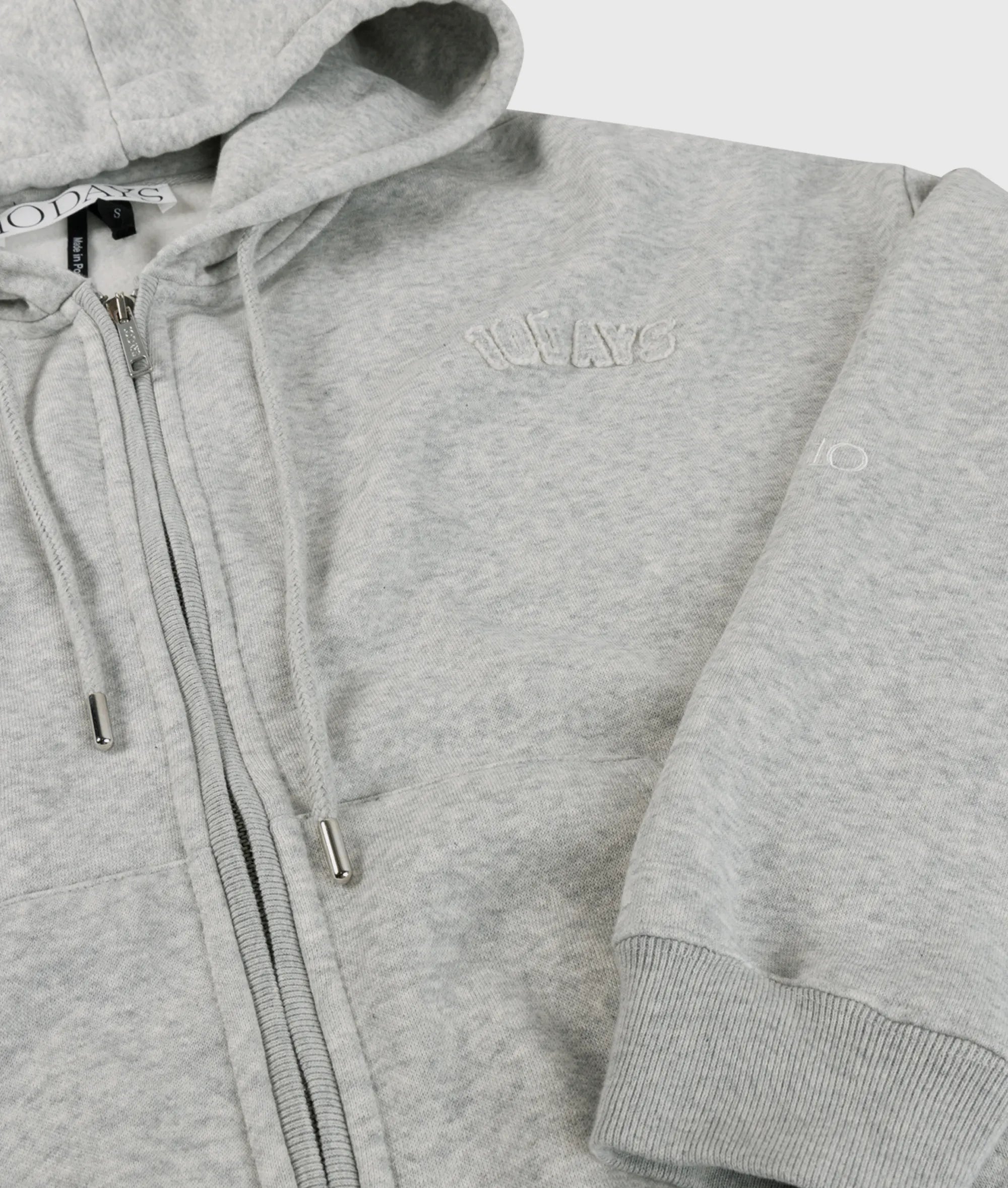 Sweatshirtjacke aus Baumwollmix