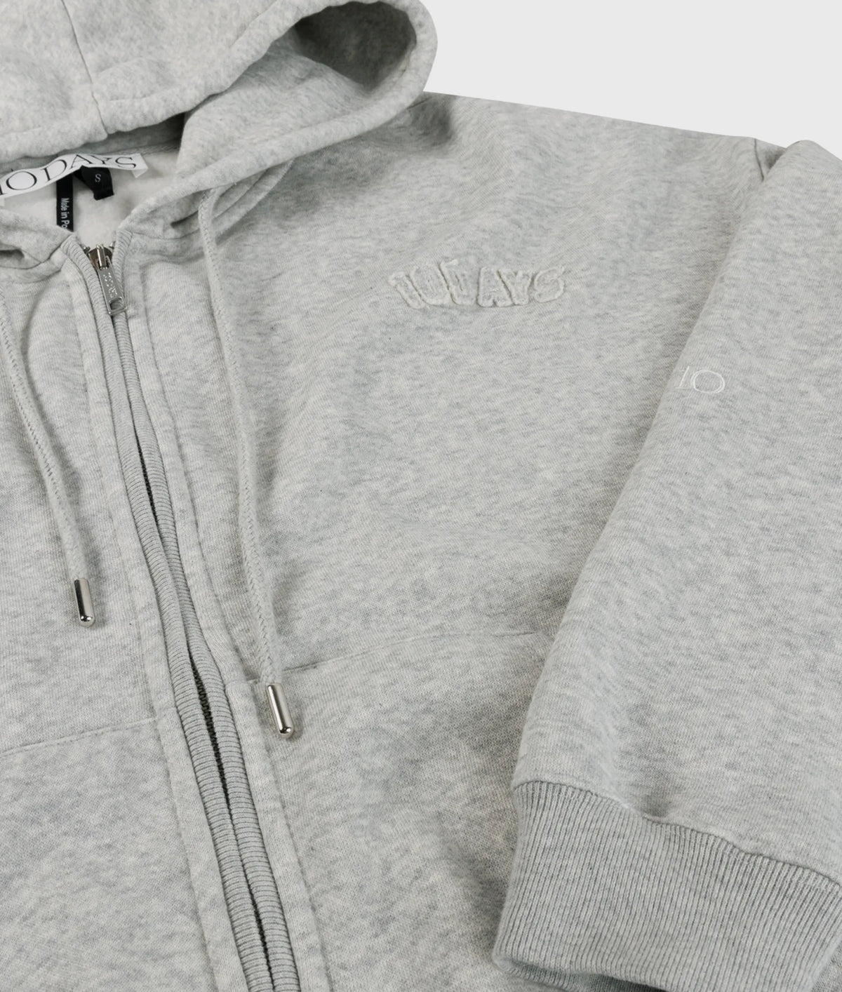 Sweatshirtjacke aus Baumwollmix