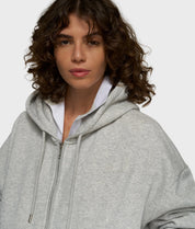 Sweatshirtjacke aus Baumwollmix