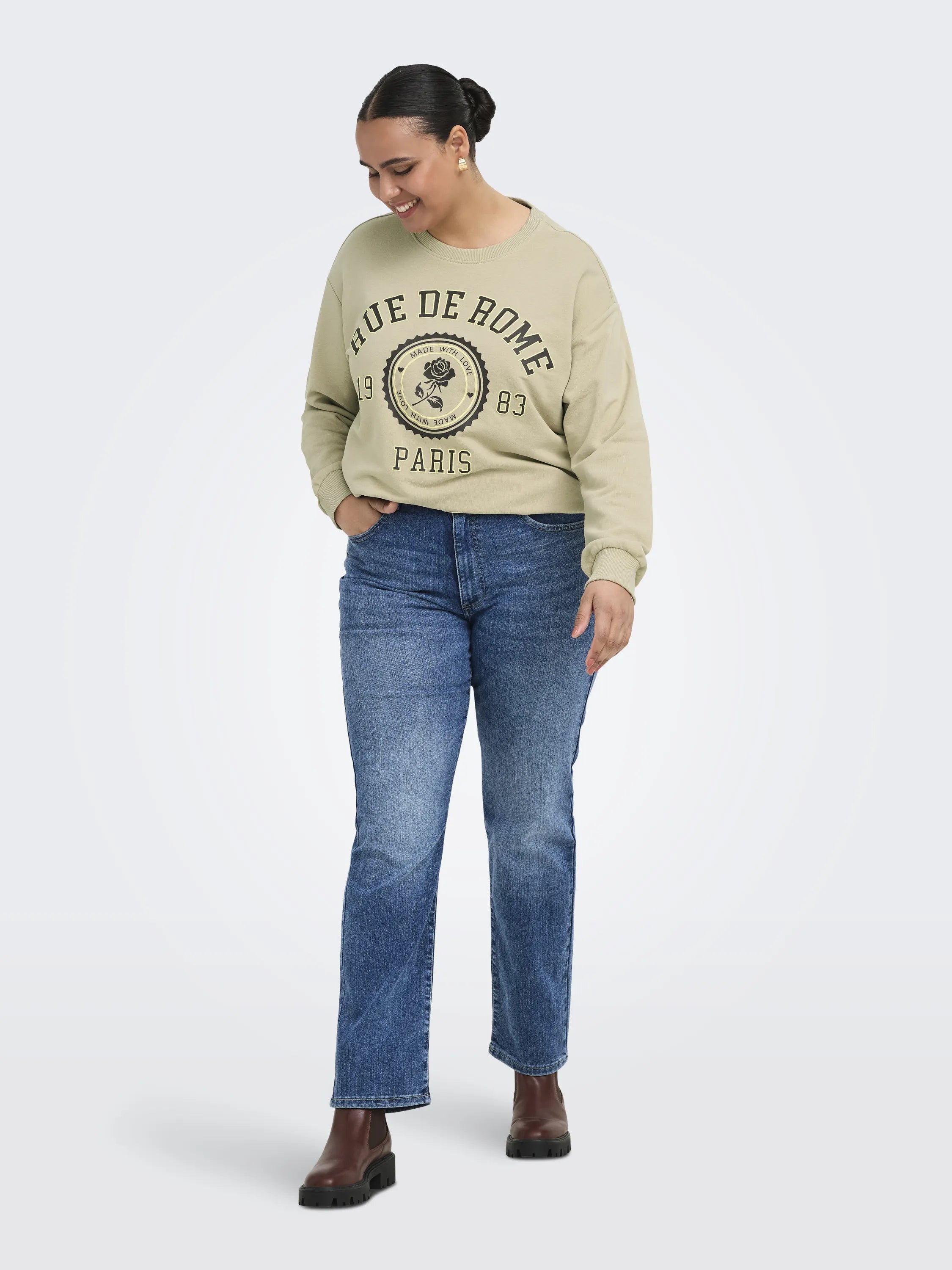 Sweatshirt CARWESLEY aus Baumwollmix