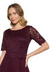Cocktailkleid mit Spitzenstickerei