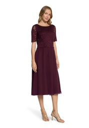 Cocktailkleid mit Spitzenstickerei