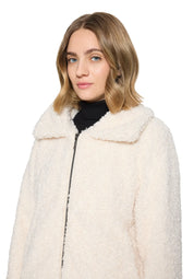 Plüschjacke in Schaf-Optik