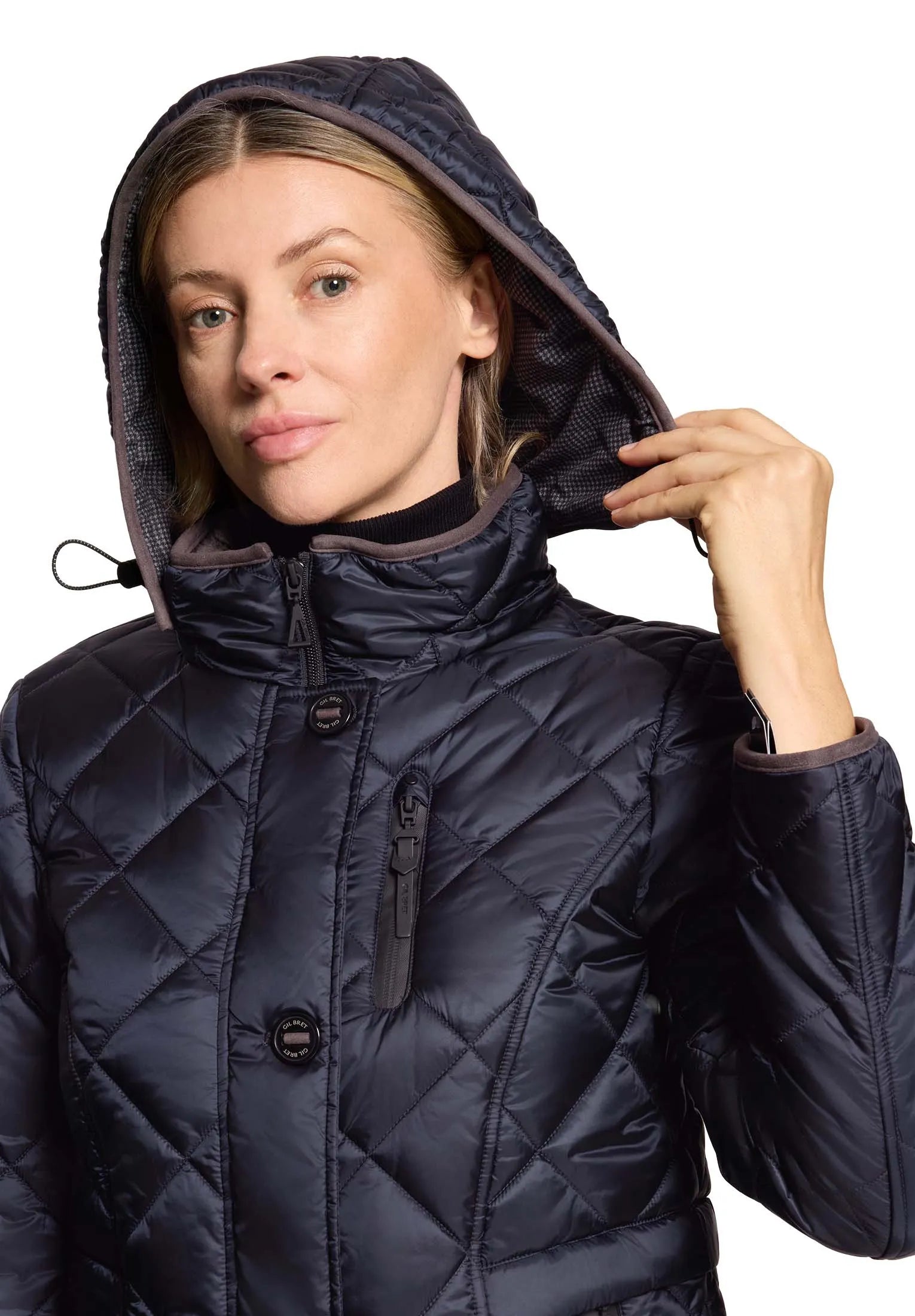 Steppjacke  mit Kapuze