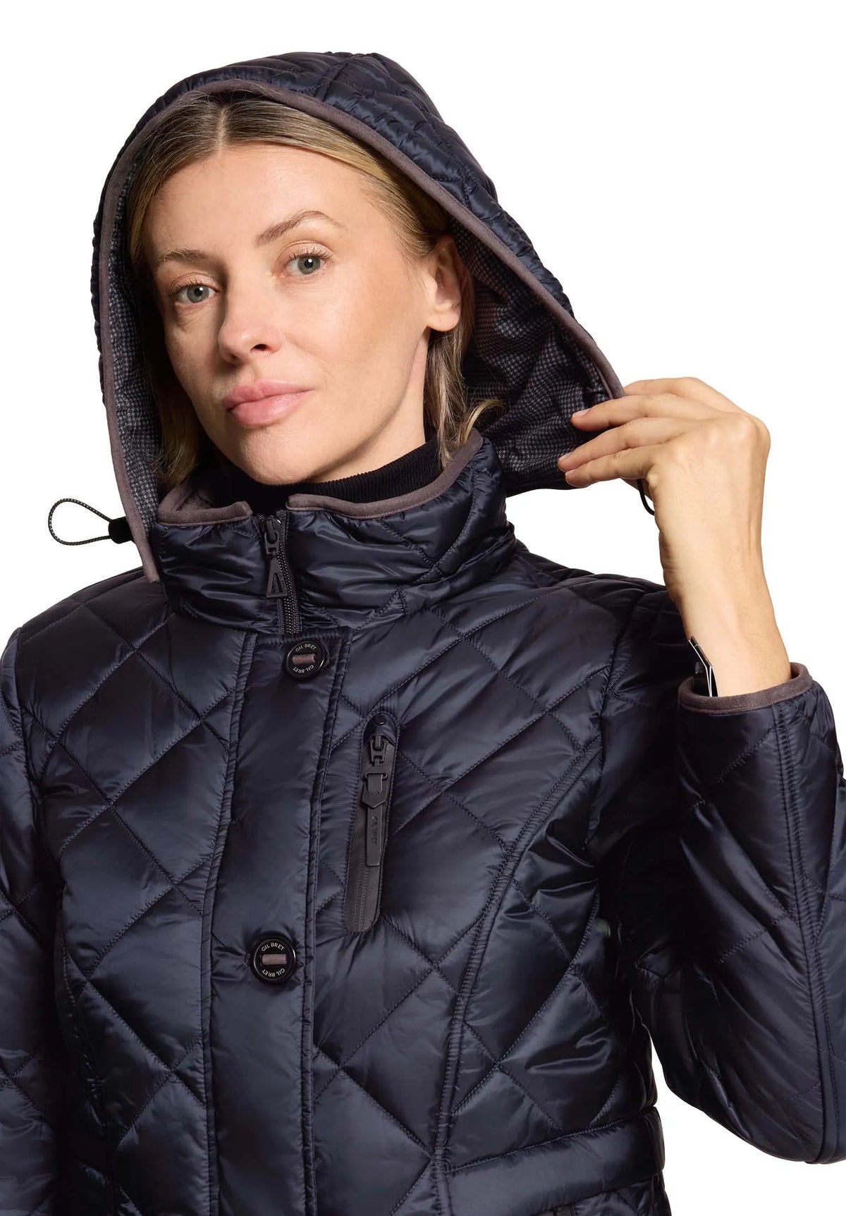 Steppjacke  mit Kapuze