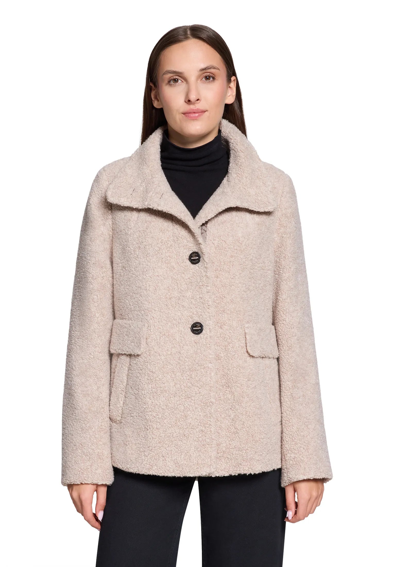 Teddy-Jacke aus Wollmix