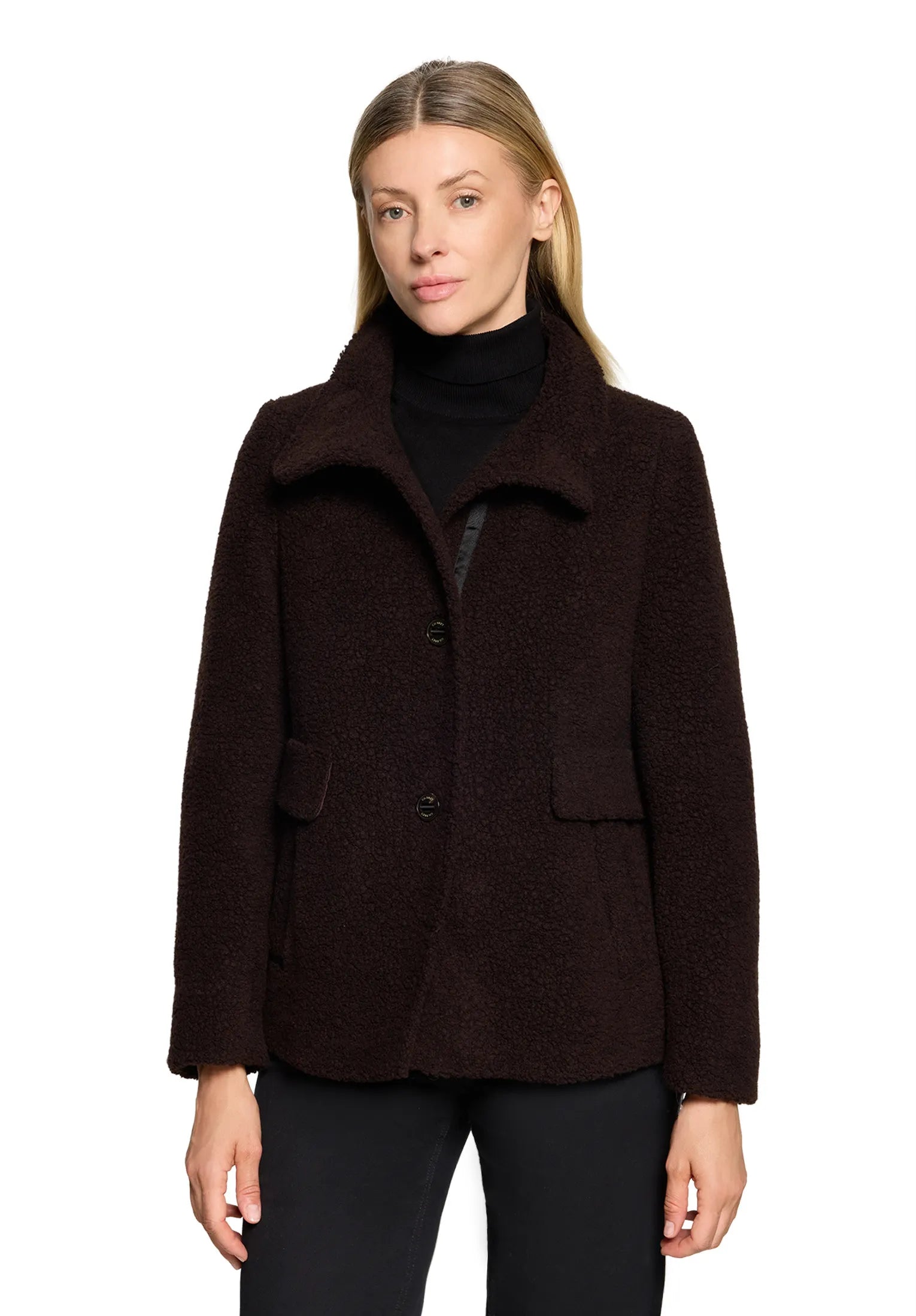 Teddy-Jacke aus Wollmix